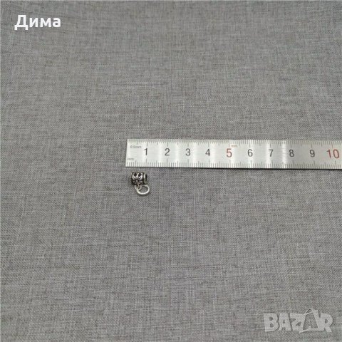 Талисмани от 925 Стерлингово Сребро тип Пандора - Silver Daisy Flower Bail - 7 мм - За Бижута, Нови, снимка 3 - Други - 32868448