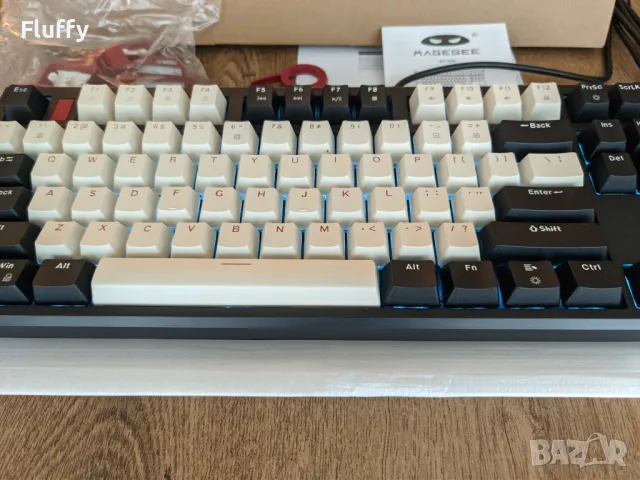 Геймърска механична клавиатура MageGee 87 – Blue/Brown switch - LED , снимка 11 - Клавиатури и мишки - 47919444