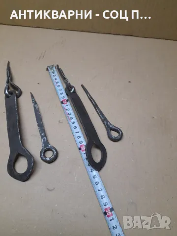 Соц Стари Ръчно Ковани Резета За Врати Порти., снимка 8 - Антикварни и старинни предмети - 48272726