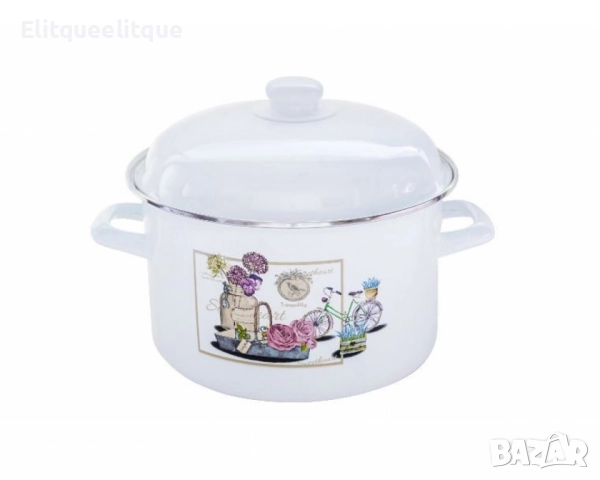 Емайлирана тенджера с капак Brio POMAHC