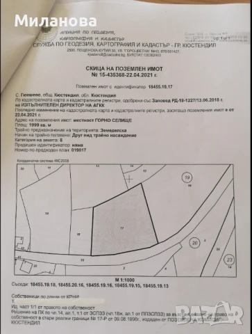 Продавам земеделска земя с.Гюешево., снимка 6 - Земеделска земя - 50913537