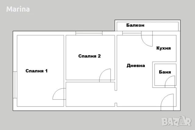 3+3 стаен апартамент - област Варна, Девня, кв. Повеляново (окръжния съд и нотариалната кантор), снимка 7 - Апартаменти - 50766053