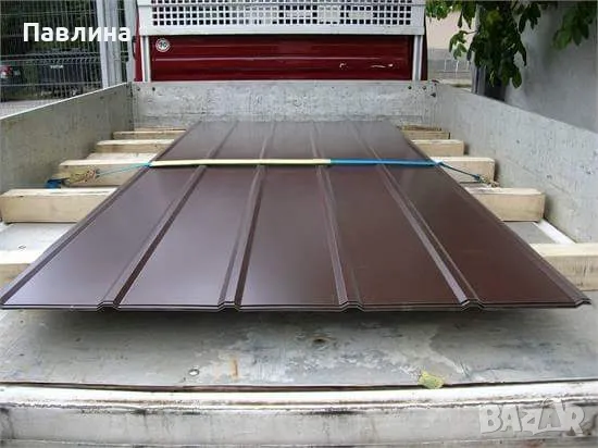 Кафява пластифицирана ламарина, снимка 9 - Строителни материали - 48798926