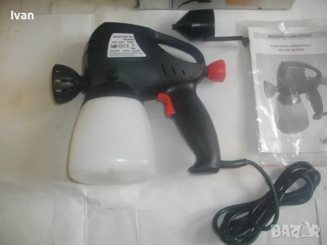 НОВ НЕМСКИ ОРИГИНАЛЕН ЕЛЕКТРИЧЕСКИ БОЯДЖИЙСКИ ПИСТОЛЕТ 100W 140 bar 320ml/min Дюза 0,8мм TOP CRAFT , снимка 6 - Други инструменти - 49679854