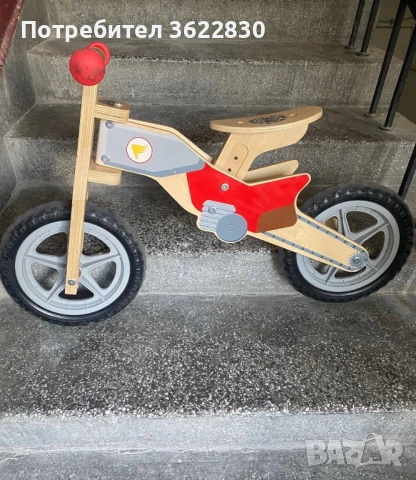 Детско дървено колело, снимка 2 - Детски велосипеди, триколки и коли - 50460724