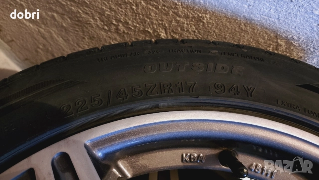 джанти 17 цола 5x100, снимка 4 - Гуми и джанти - 52177504