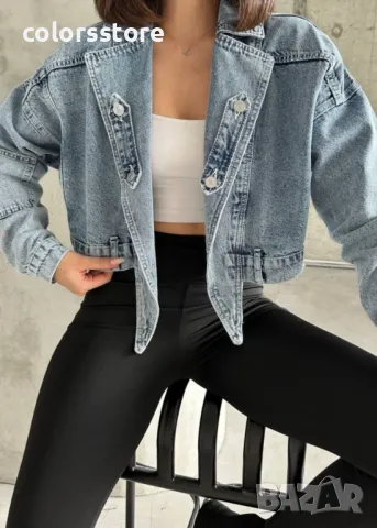 Дамско дънково яке, снимка 4 - Якета - 49174027