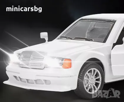 Метални колички: Mercedes-Benz 190E W201, снимка 1