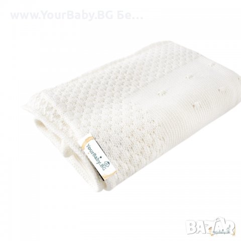 Бамбуково одеяло за Дете или Бебе, дизайн Скандинавия - Цвят Кокос, снимка 3 - Спално бельо и завивки - 38195182