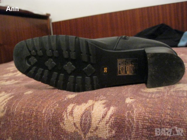 Черни ботуши,ест.кожа №35, снимка 9 - Дамски ботуши - 27474407