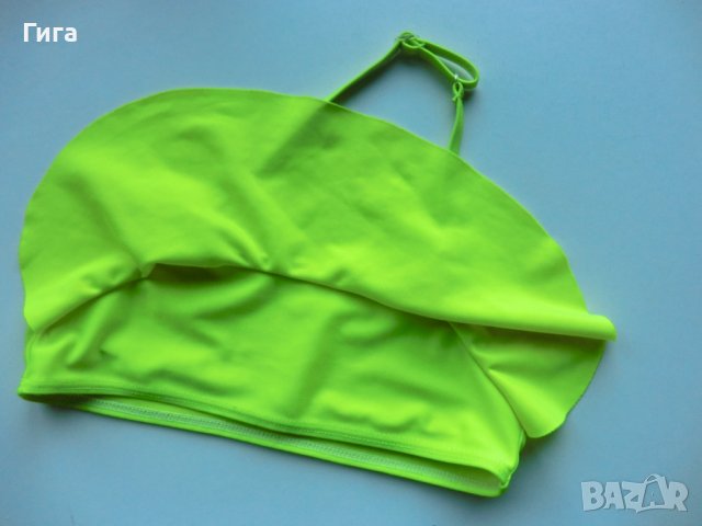 ярко горнище на бански с волан, снимка 1