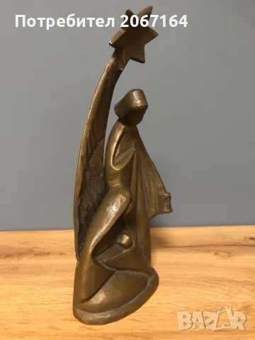 Бронзова фигура на Богородица, снимка 2 - Колекции - 49533230
