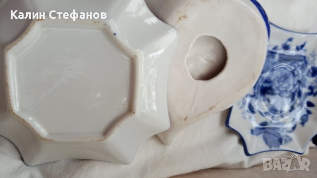 Комплект сухи мезета или нео друго 4 чинийки плюс купичка син лот, снимка 3 - Прибори за хранене, готвене и сервиране - 43215212