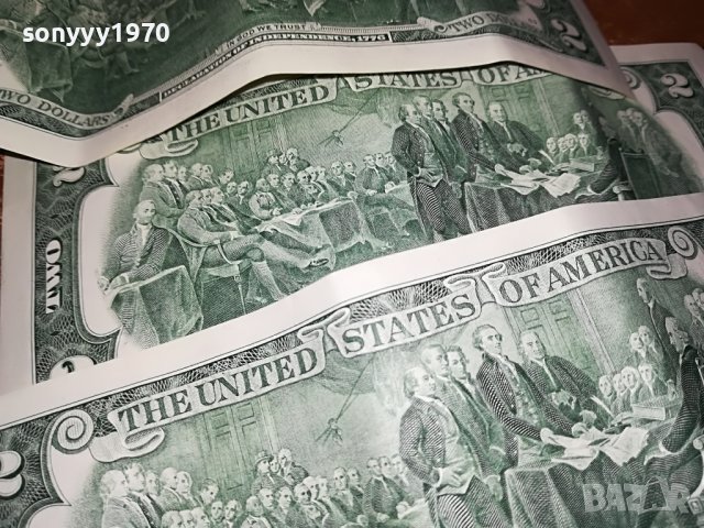 2 ДОЛАРА 3 БАНКНОТИ ЗА 65ЛВ 1505221756, снимка 9 - Нумизматика и бонистика - 36768524