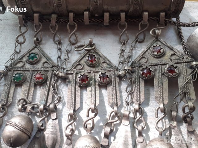 Огромен възрожденски османски накит муска трепка сачан, снимка 3 - Антикварни и старинни предмети - 38398814