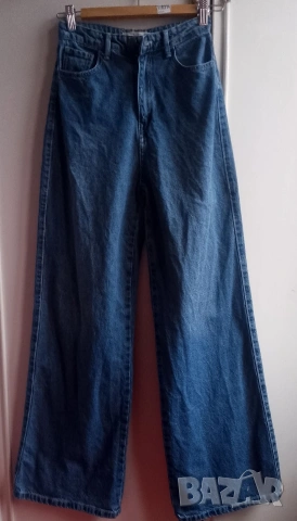 дънки  с широки крачоли , снимка 7 - Дънки - 52126931