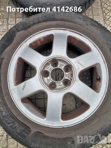 Алуминиеви джанти с летни гуми за Голф 4 и Ауди А3 , снимка 5 - Гуми и джанти - 52089934