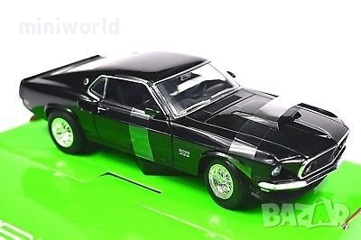 Ford Mustang Boss 429 1969 - мащаб 1:24 на Welly нов в кутия, снимка 6 - Колекции - 39511451