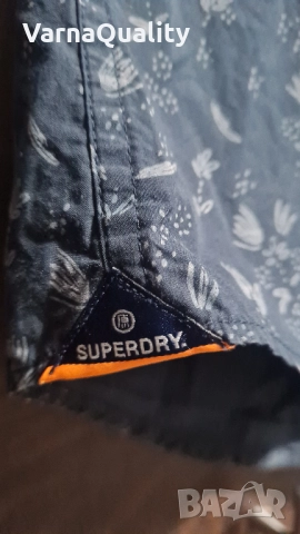 Нова! Мъжка риза с къс ръкав SUPERDRY размер М, снимка 2 - Ризи - 51467966