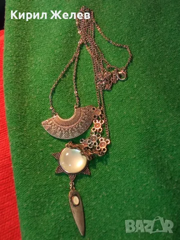 ЕТНОГРАФСКИ СТИЛ СРЕБРИСТА ОГЪРЛИЦА НАКИТ УКРАШЕНИЕ 38807, снимка 10 - Колиета, медальони, синджири - 47034852