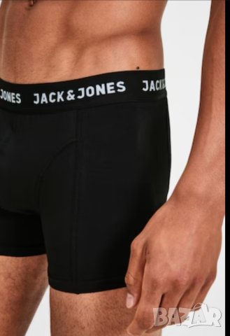 Jack&Jones- L- Черни мъжки боксерки , снимка 2 - Бельо - 43496767