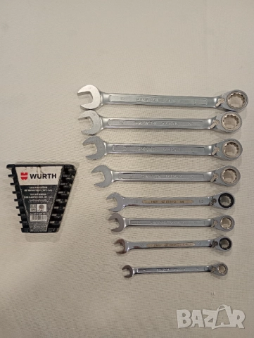 Wurth Zebra звездогаечни ключове с тресчотка 8 бр 