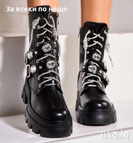 Дамски Черни Зимни Боти Код S24