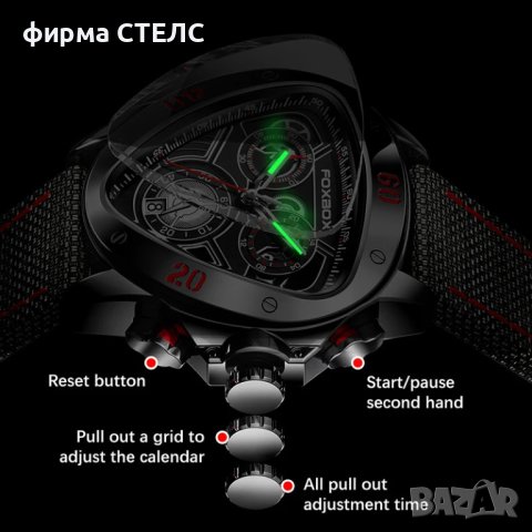 Мъжки часовник Lige Luxury Sport Watch, Водоустойчив, снимка 6 - Мъжки - 44042341