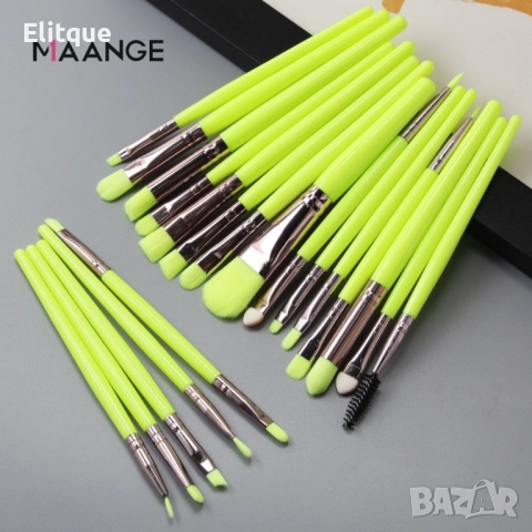 Комплект от 20 броя цветни четки за перфектен грим, снимка 10 - Други - 52830900