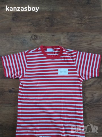 calvin klein - страхотна мъжка тениска КАТО НОВА, снимка 7 - Тениски - 37891397