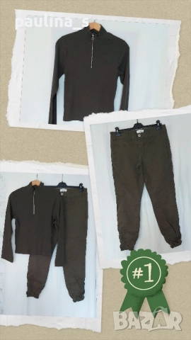 Лот / комплект в зелен цвят / зелени дънки