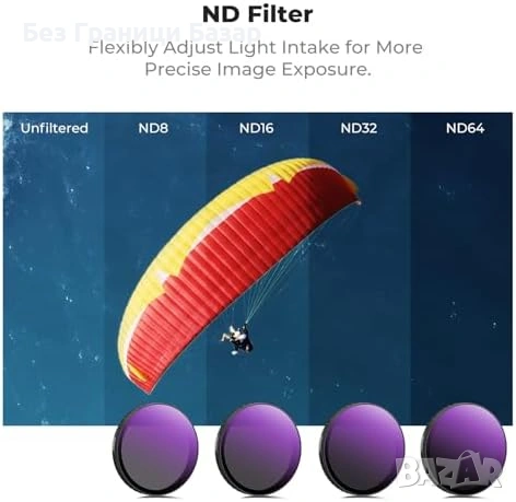 Нови DJI Osmo Action 6 филтри комплект 6 в 1 K&F CPL ND Black Mist 1/4, снимка 5 - Обективи и филтри - 53391149