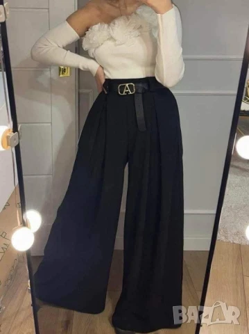 панталон с широк крачол тип пола панталон , снимка 6 - Панталони - 50872808