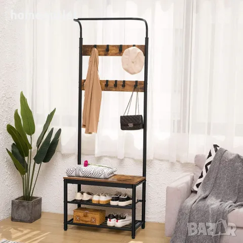 ПРОМОЦИЯ Портманто в индустриален стил BF12MT01, снимка 2 - Етажерки - 49258813