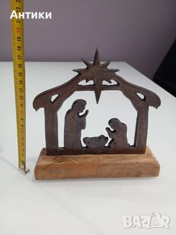 Стара прекрасна Коледна украса , снимка 2 - Статуетки - 52494029