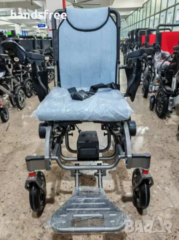 2025 Нова алуминиева сгъваема преносима електрическа инвалидна количка, снимка 9 - Инвалидни колички - 48851286