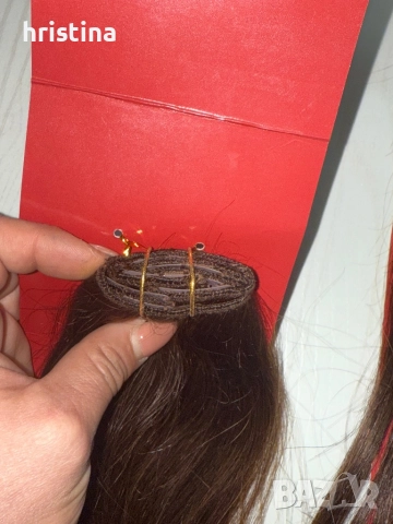 Естествена коса 50-55см, снимка 4 - Аксесоари за коса - 52585170