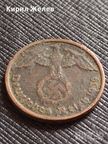 ДВЕ МОНЕТИ 1 райхспфенинг 1941г. - 2 райхспфенинг 1939г. ГЕРМАНИЯ ТРЕТИ РАЙХ С СВАСТИКА 31570, снимка 9 - Нумизматика и бонистика - 38467732