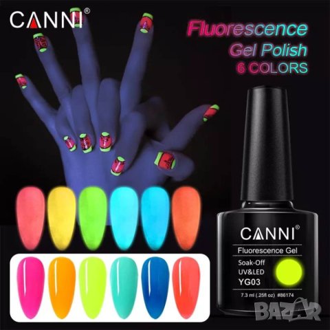 Canni гел лак Fluorescence Gel
