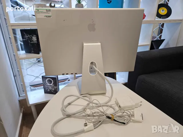+Гаранция! Монитор Apple Cinema HD Display A1082 23" 1920x1200 WUXGA 16:10, снимка 3 - Монитори - 49196262