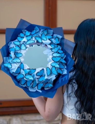 ✨ LED Огледален Букет с Пеперуди  , снимка 5 - Подаръци за жени - 51685734