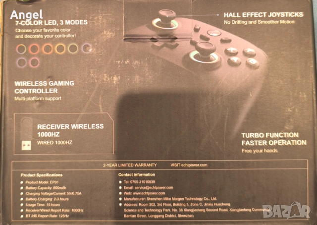 Wireless gamepad , снимка 2 - Други игри и конзоли - 53204748