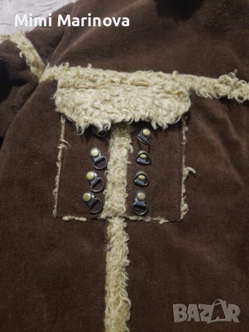 Единствена бройка ! Палто набук + вълна, снимка 4 - Палта, манта - 38562308