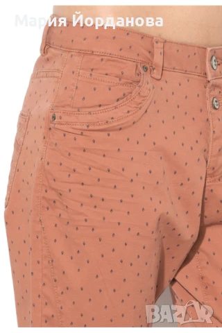 EDC by Esprit - Панталон Чино - Керемидено червен със ситен десен, XS, снимка 6 - Панталони - 51311891