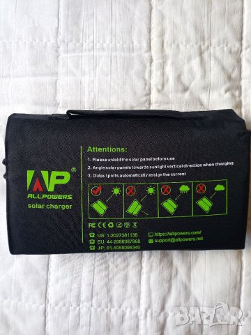 Соларен панел ALLPOWERS 100W Solar panel charger, снимка 2 - Други - 38770734