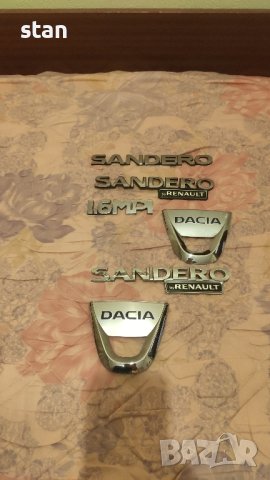 емблеми за Дачия Сандеро оригинални задни, снимка 2 - Части - 43684977