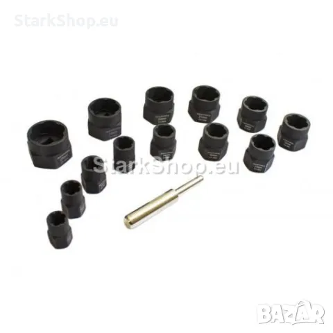 Екстрактори Комплект 14 части 10-27мм , HAWEK за Повредени Болтове и Гайки, снимка 2 - Други инструменти - 50394254