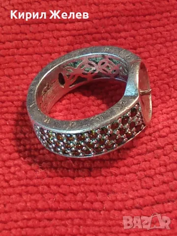 THOMAS SABO БУТИКОВ СРЕБЪРЕН ПРЪСТЕН СРЕБРО 925 с КАМЪНИ ОЛИВИН / ПЕРИДОТ и ГНЕЗДО За ПЕРЛА 50197, снимка 16 - Пръстени - 49886674