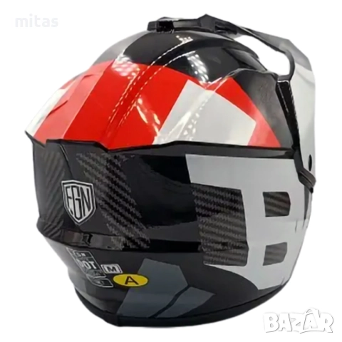 Кросова каска с визьор, Full Face, DOT, Размер: M; L; XL - Вело, Мото, снимка 12 - Аксесоари за велосипеди - 52147876