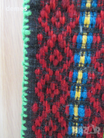 Стара ръчно тъкана вълнена капанска торбичка, снимка 5 - Колекции - 36422039